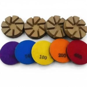 Set 3 Hybrid Diamond Ceramic Polishing Pucks (100 Grit)