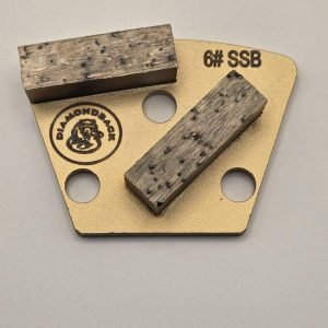 Diamondback Trapezoidal Diamond Grinding Discs (6 Grit, Super Soft Bond - Double Segments)